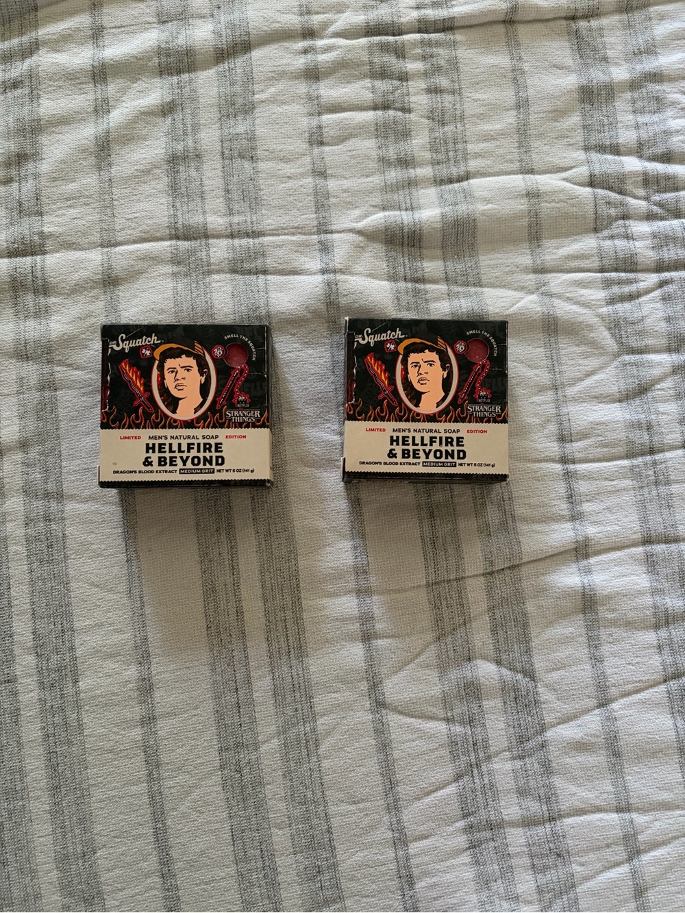 Squatchy Hellfire & Beyond Men's Natural Soap - Black & Red Packaging